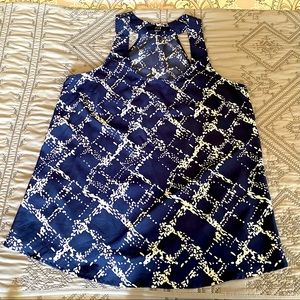 Forever 21 Blue & White Top